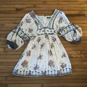 Free People Flowing Mini Dress